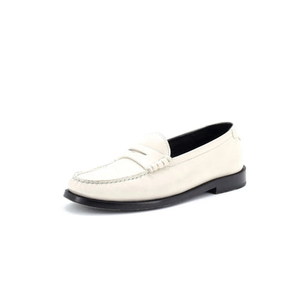 Saint Laurent Women'S Le Monogram Penny Loafers Leather