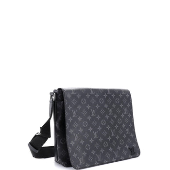 Louis Vuitton District Messenger Bag Monogram Eclipse Canvas Mm