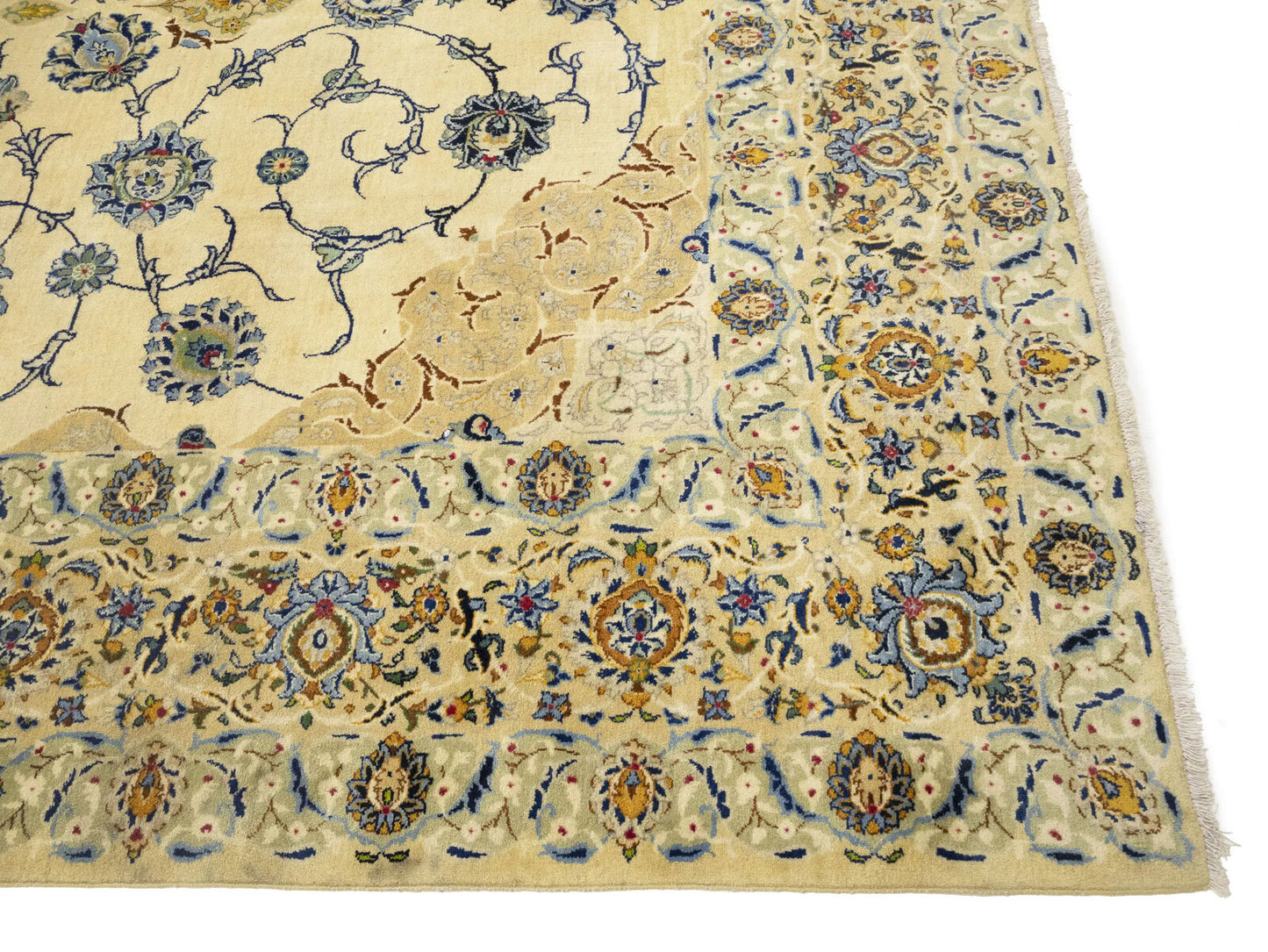 Semi-Antique Vintage Signed Handmade Wool Rug