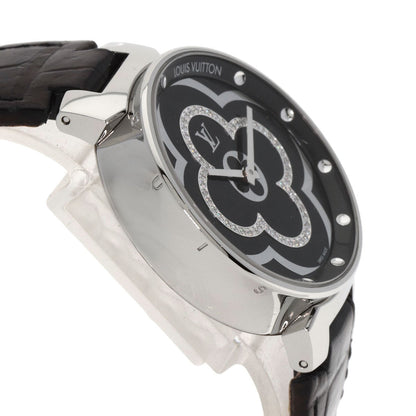 Louis Vuitton Tambour Moon Divine Diamond Watches Qa020 Stainless Steel/Leat...