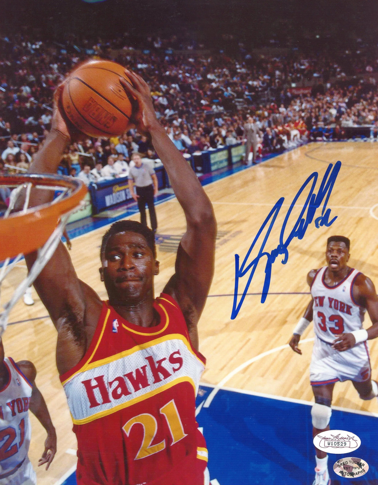 Dominique Wilkins Autographed 8X10 Photo