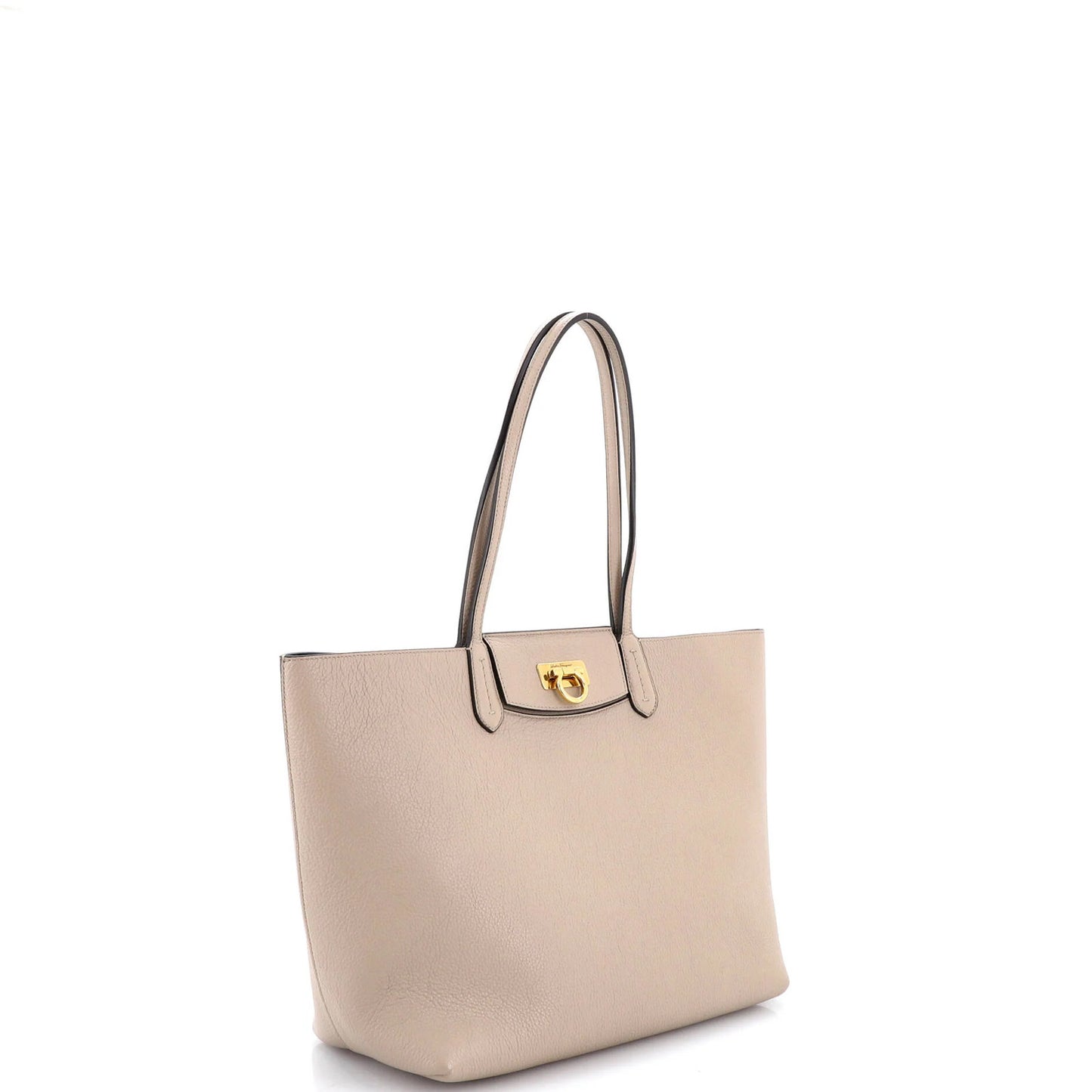 Salvatore Ferragamo Gancini Travel Tote Leather Medium