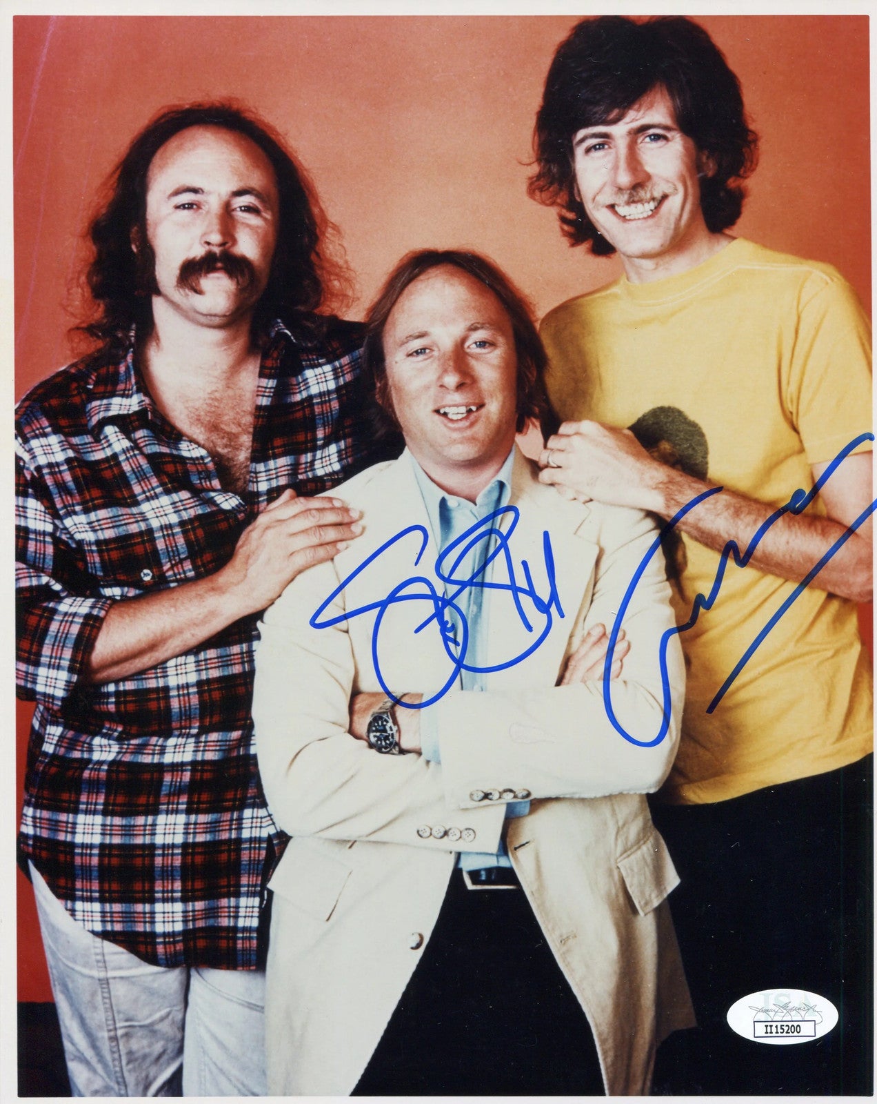Stephen Stills & Graham Nash Autographed 8X10 Photo (Jsa)