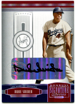 Duke Snider Donruss Signature Series Auto 2005
