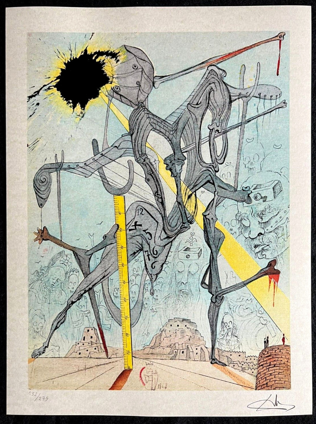 Salvador Dal - Lithograph Coa Signed Op Numbered In Pencil