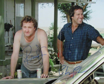 Chevy Chase/Randy Quaid Dual-Autographed 16X20