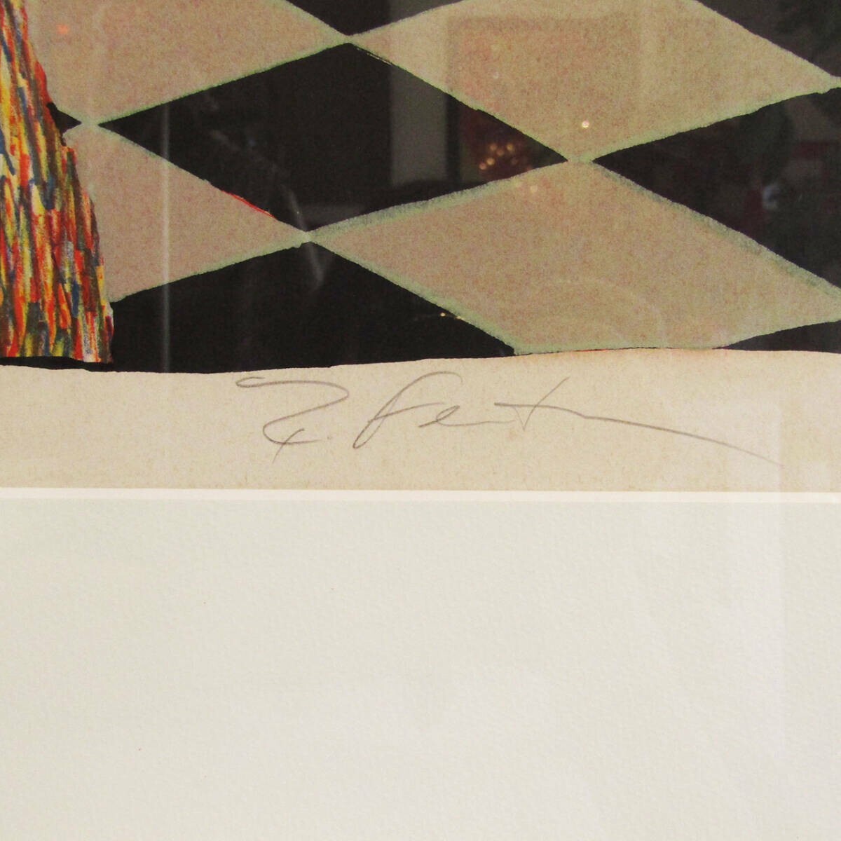 Rochelle Feinstein Signed Original Lithograph 1978 Framed Numbered