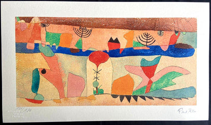 Paul Klee Lithograph Coa Signed And Stamped Numbered 180 Ex Certified