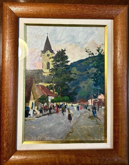 Oil Painting Signed Framed Original Soviet 1951 at Rakov Nikolai Osenev