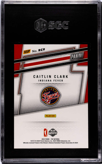 Card Caitlin Clark 2024 Panini The National VIP #RC9 SGC 8.5