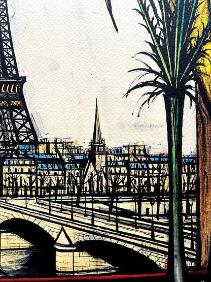 Bernard Buffet Lithograph Certified Coa Signed Op