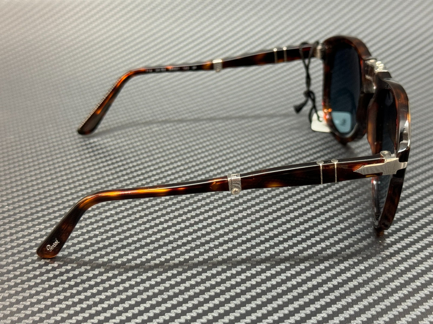 PERSOL PO0714 24 S3 Havana Blue Polarized Men's Sunglasses 54 mm
