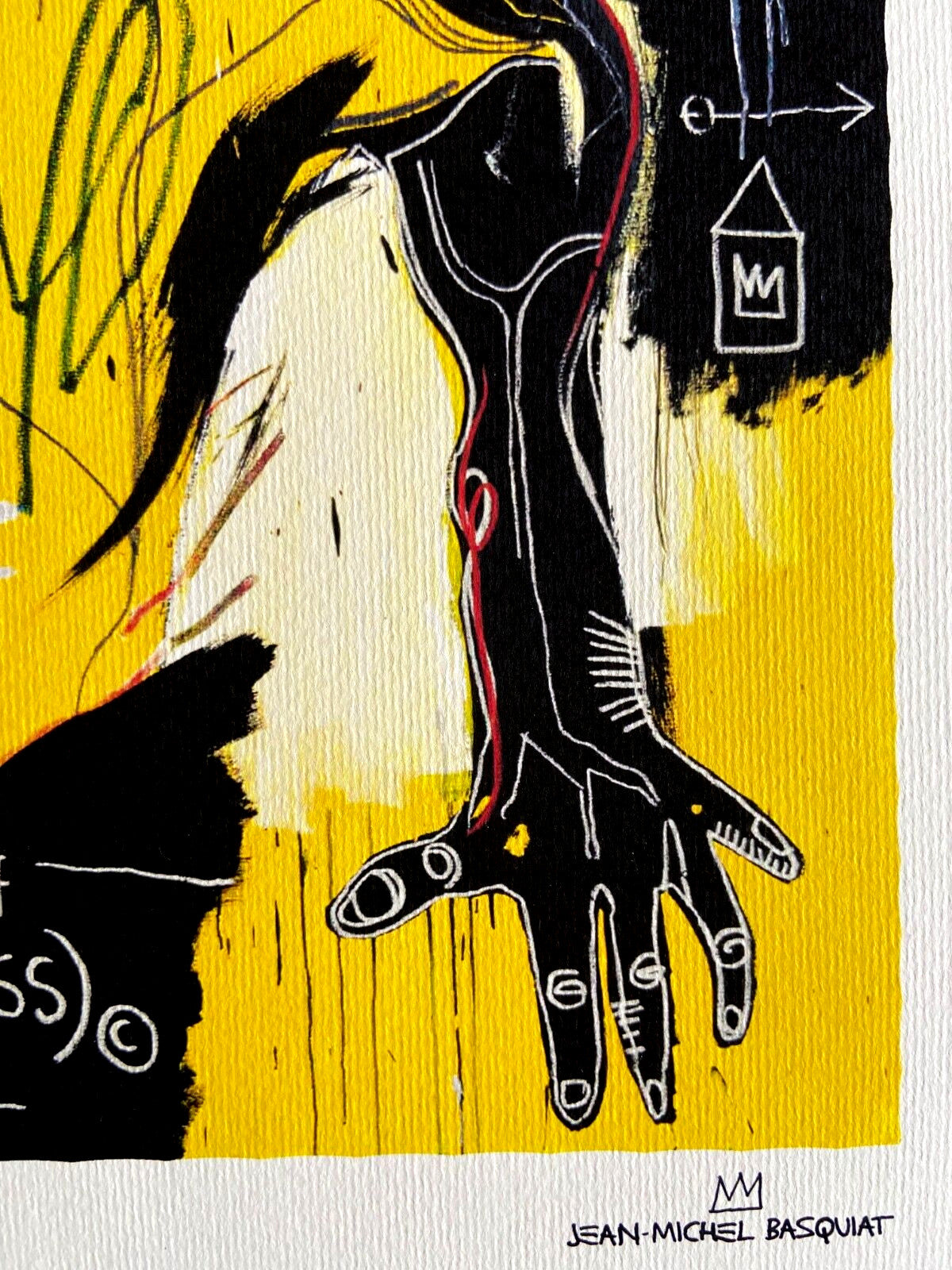 Jean-Michel Basquiat Lithograph Coa Signed Numbered - Jasper Johns