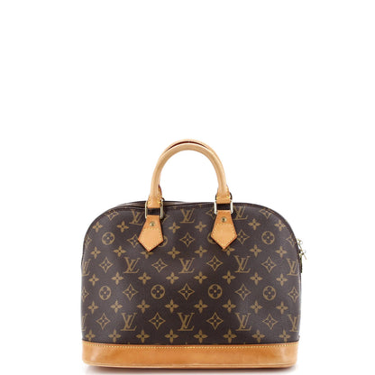 Louis Vuitton Alma Handbag Monogram Canvas Pm