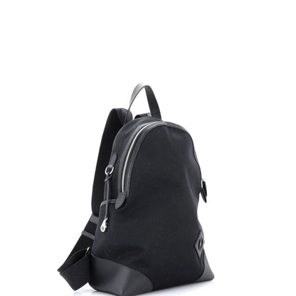 Hermes Allback Backpack Bivouac Toile With Leather