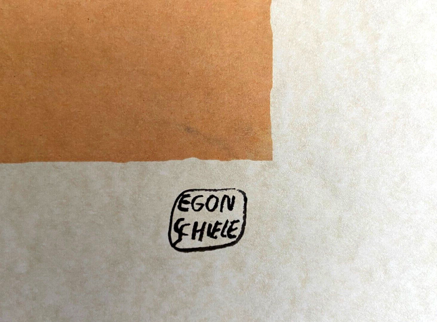 Egon Schiele Lithograph Coa Signed Numbered Stamp -Edvard Munch