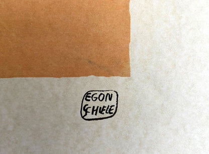 Egon Schiele Lithograph Coa Signed Numbered Stamp -Edvard Munch