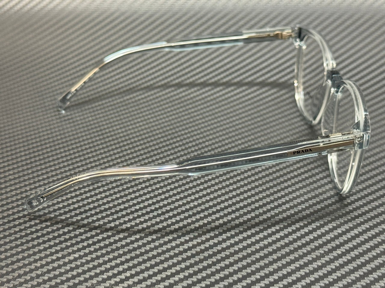 Transparent Azure Men's Eyeglasses Prada PR A15V 19T1O1 52 mm