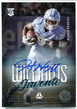Javonte Williams 2021 Panini Luminance Autographed Rookie Card #185/325
