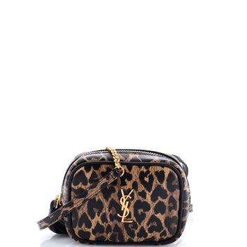 Saint Laurent Classic Monogram Blogger Crossbody Bag Printed Leather Mini