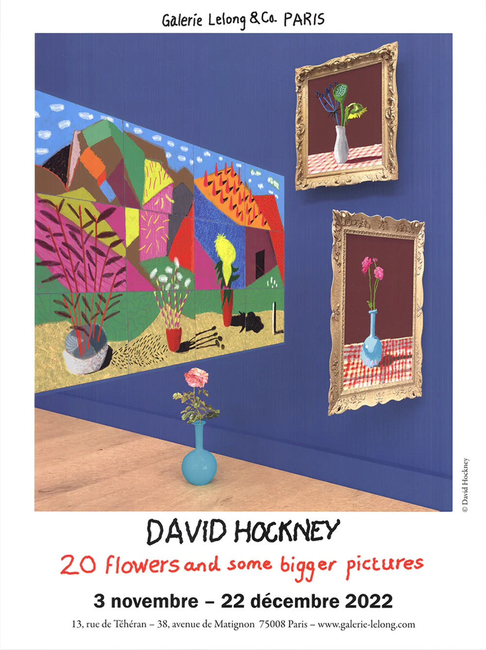 David Hockney 20 Flowers And Some Bigger Pictures " Offset Lithogra