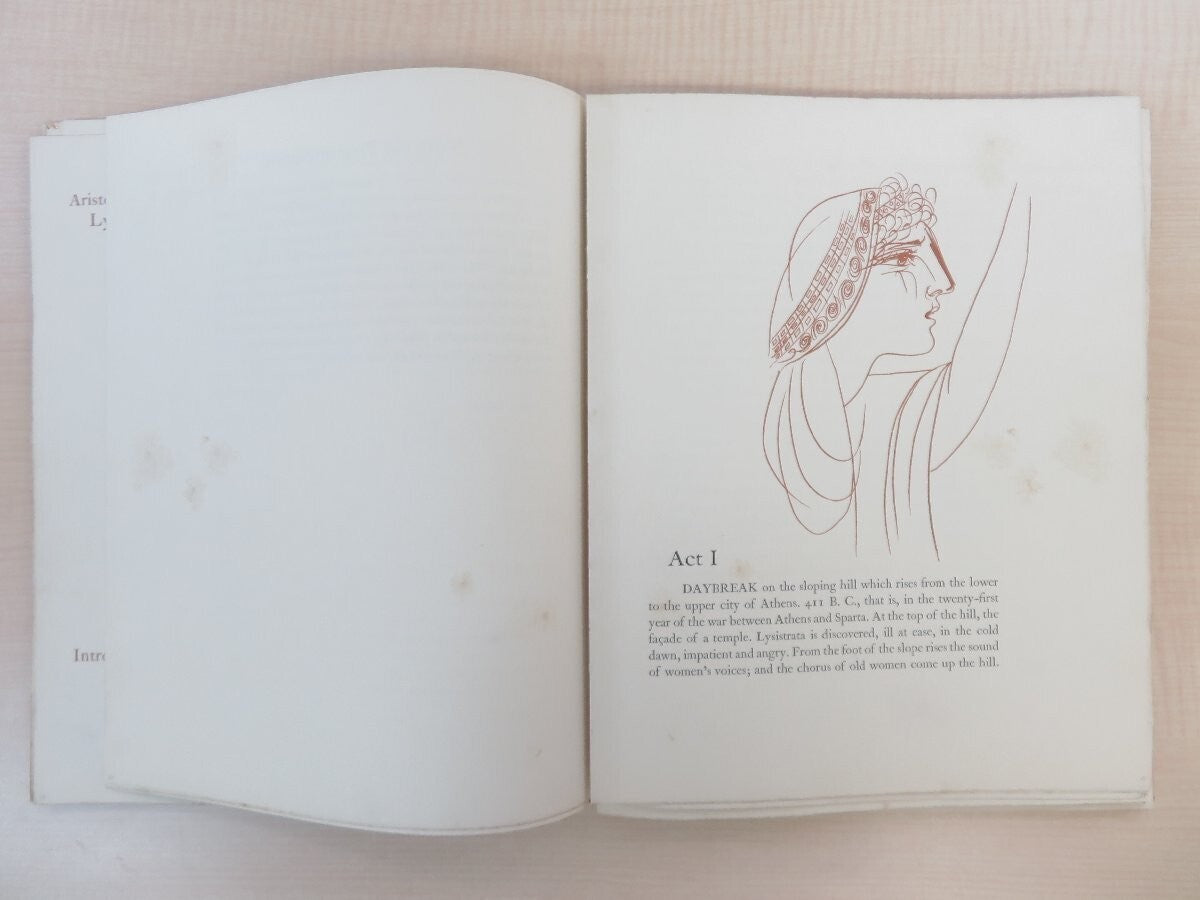 Aristophanes, Gilbert Seldes, Pablo Picasso Lysistrata 1934 Signed Picasso