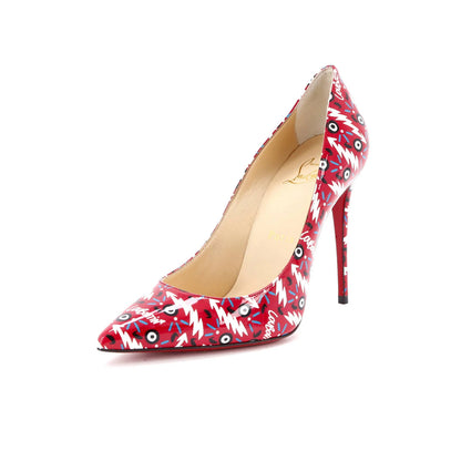 Christian Louboutin Women'S Pigalle Follies Pumps Printed Patent 100