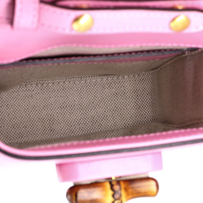 Gucci Bamboo Top Handle Backpack Leather Mini