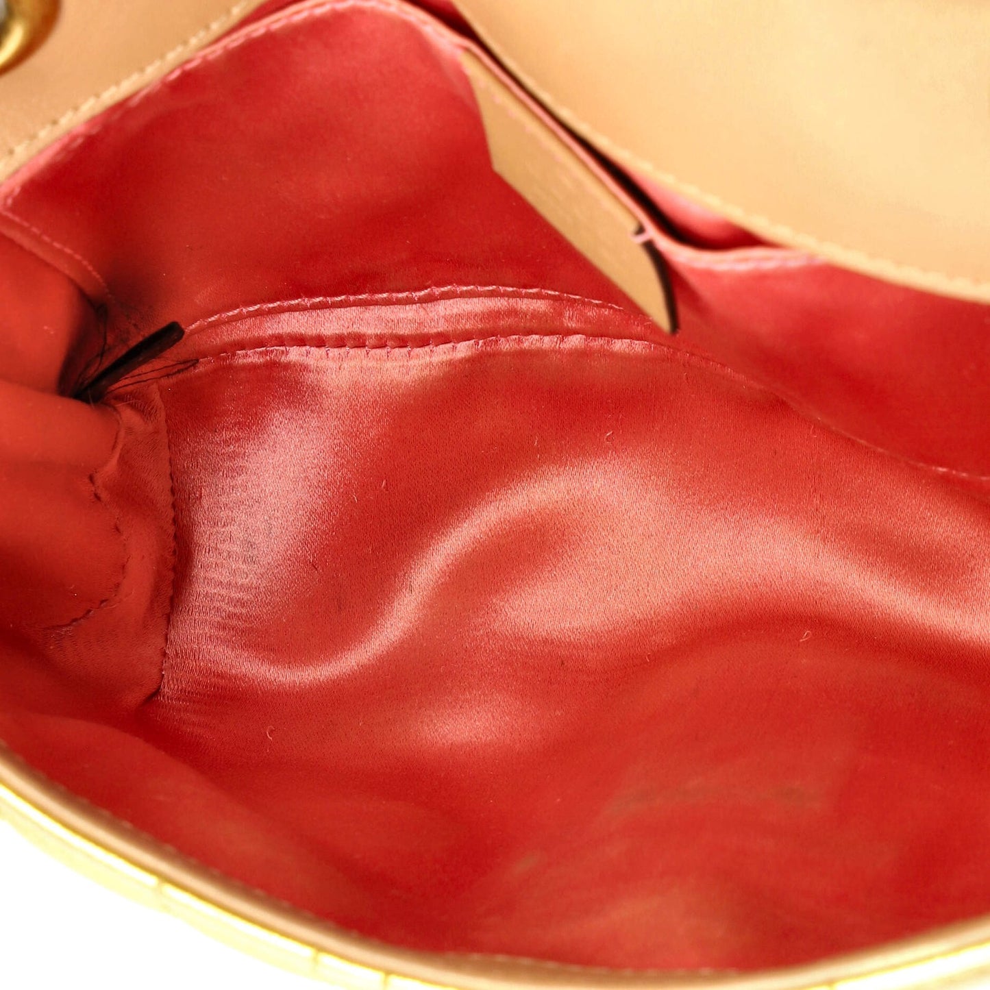 Gucci Pearly Gg Marmont Flap Bag Embellished Matelasse Leather Mini