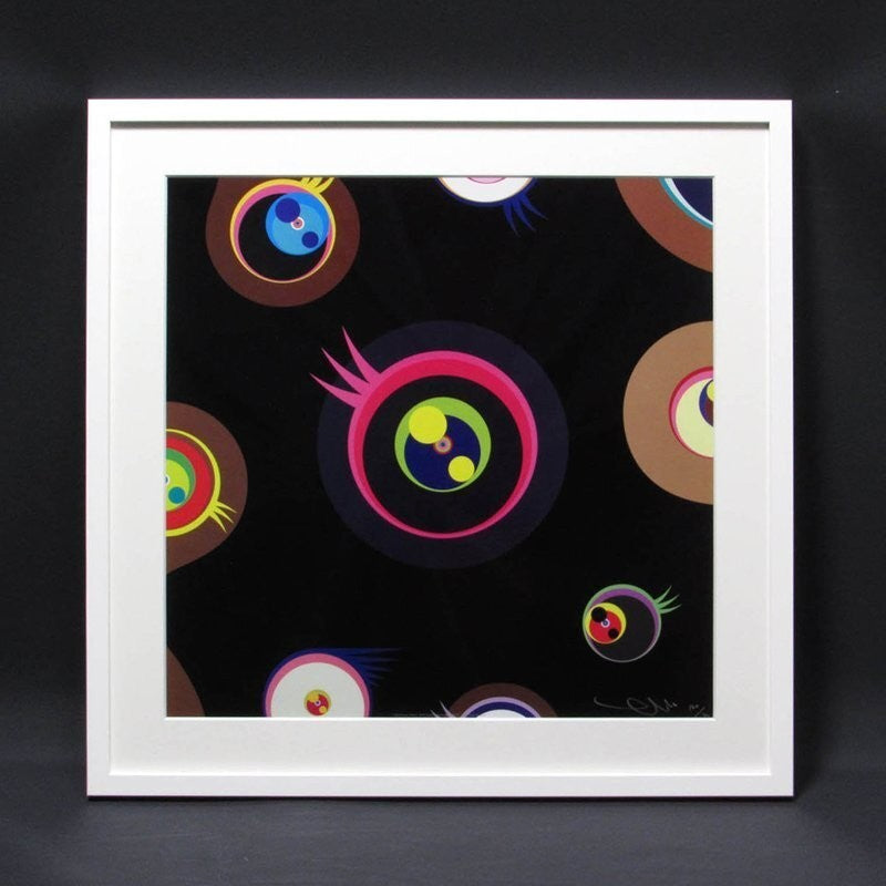 Murakami Takashi Jellyfish Eyes Black 1 Lithograph Edition Autographed