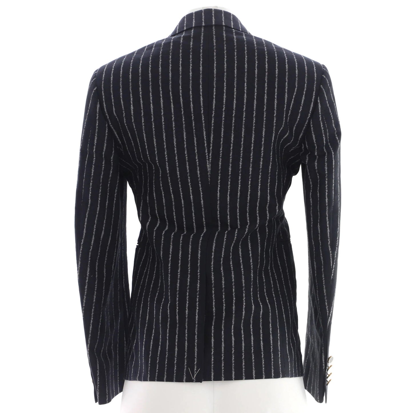 Louis Vuitton Women'S Single Breasted Blazer Pinstripe Cotton