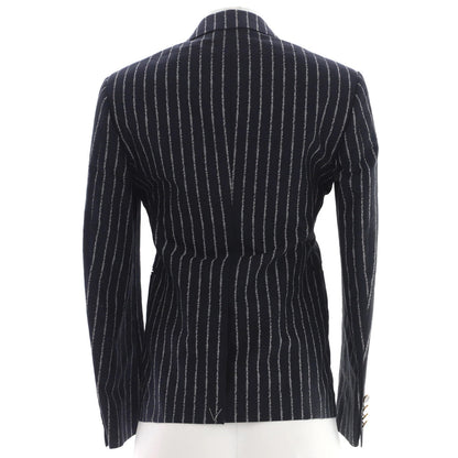 Louis Vuitton Women'S Single Breasted Blazer Pinstripe Cotton