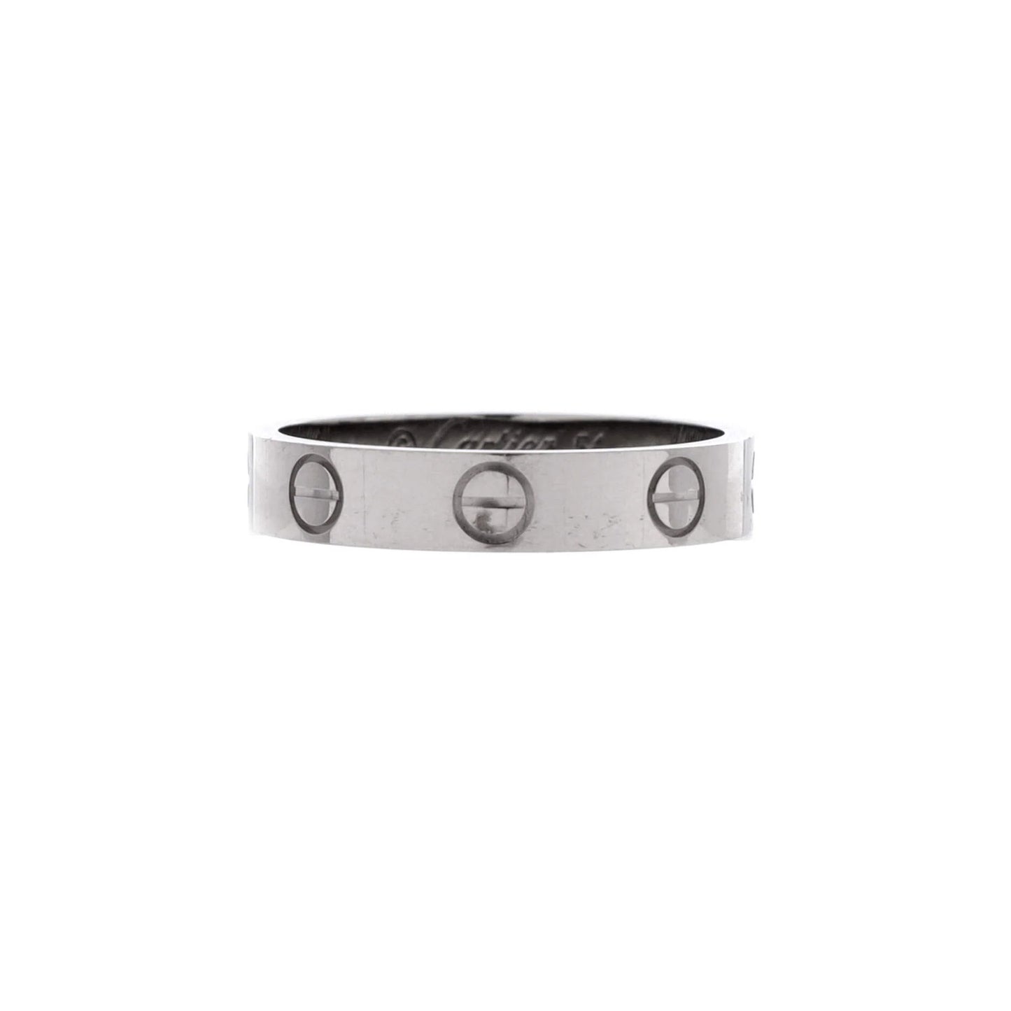 Cartier Love Wedding Band Ring 18K White Gold
