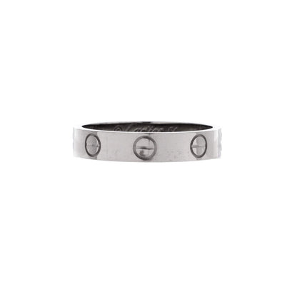 Cartier Love Wedding Band Ring 18K White Gold