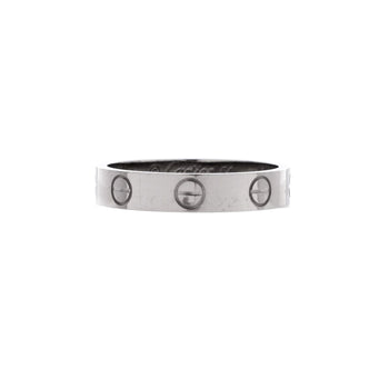 Cartier Love Wedding Band Ring 18K White Gold