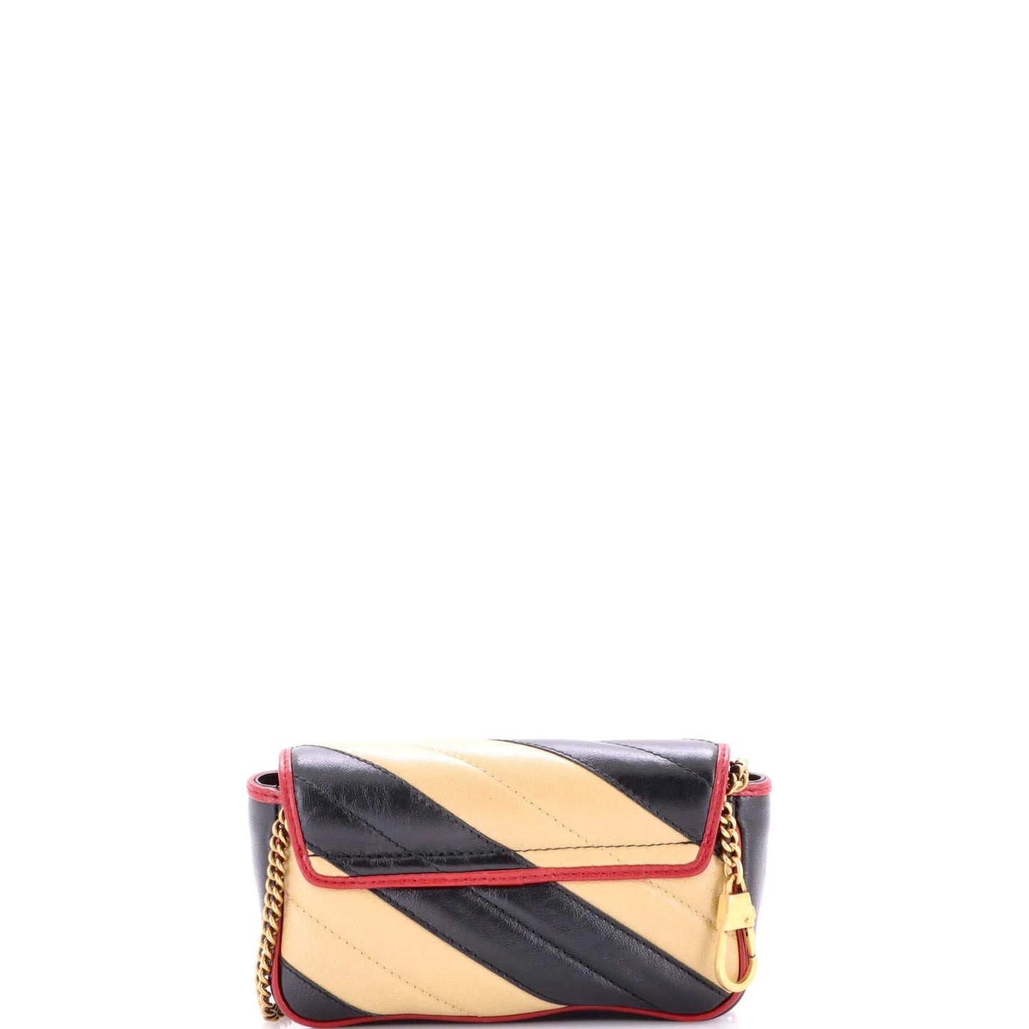 Gucci Gg Marmont Flap Bag Diagonal Quilted Leather Mini