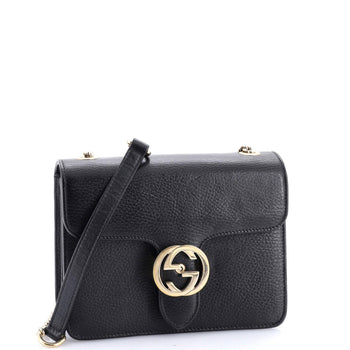 Gucci Interlocking Shoulder Bag Leather Small