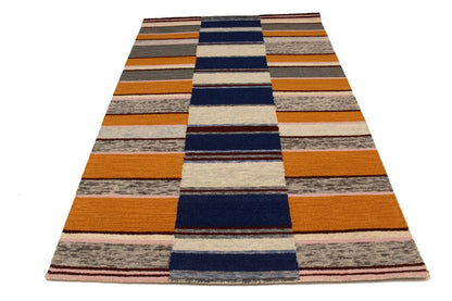 Stripes Design Hand-Tufted Modern Multicolored