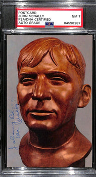 Johnny Blood Mcnally Hof Autographed Postcard Packers Psa/Dna Nm 7 180969