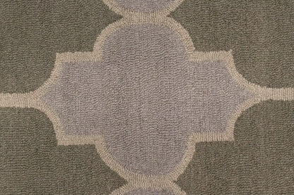 Multicolored Trellis Design Foyer 5X8 Hand-Tufted