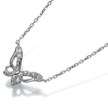 Necklace Diamond Butterfly 18K 750 White Gold