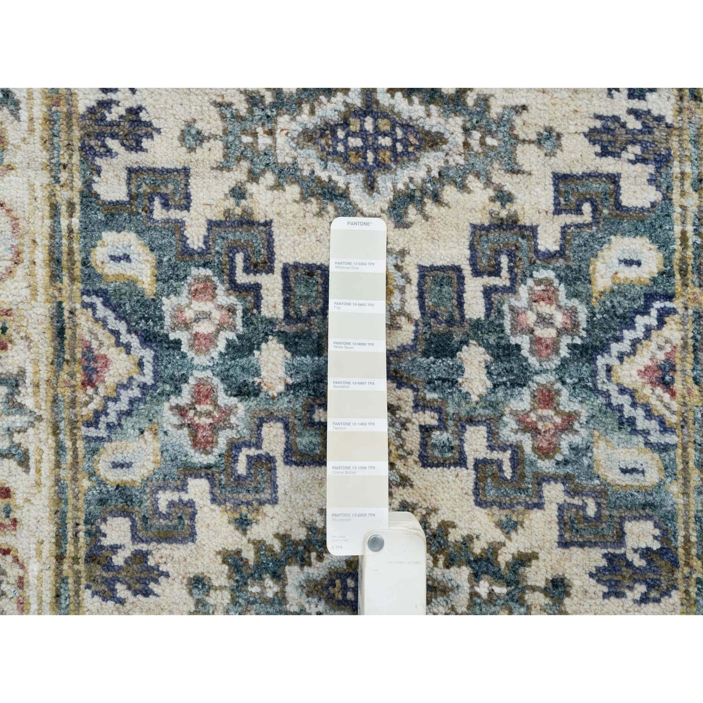 2'5"X8'1" Ivory Reimagined Viss Design Wool Hand Knotted Runner Rug