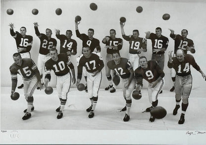 1961 Top Quarterbacks Of National Pro Teams 16X20 Photo