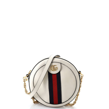 Gucci Ophidia Round Shoulder Bag Leather Mini