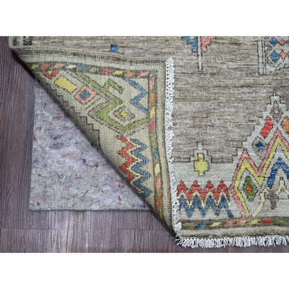 Rug 9'1"x11'5" Gray Moroccan Berber Influence Wool Hand Knotted Oriental