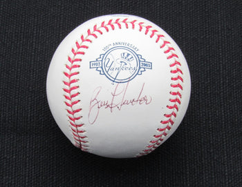 Bill Hunter Signed/Auto Yankees 100Th Oml