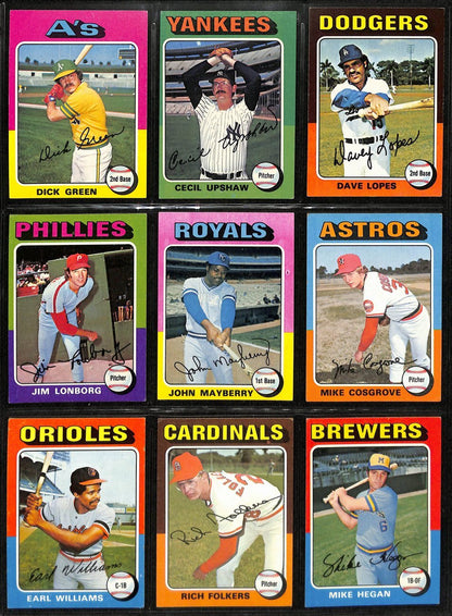 1975 Topps Baseball Card Complete Set (1-660)