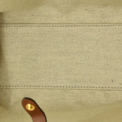 Burberry Freya Shopping Tote Canvas With Leather Small