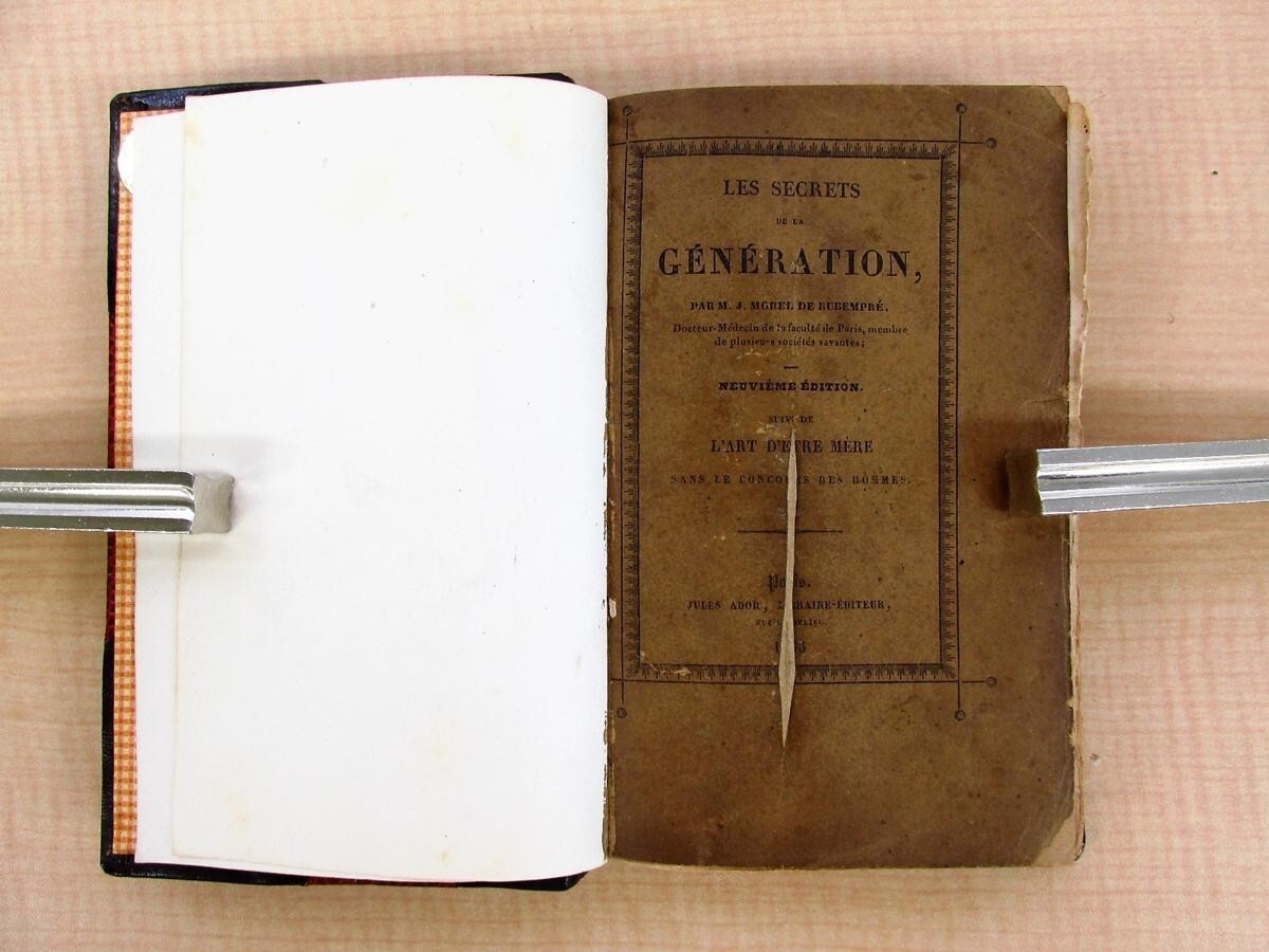 J Morel De Rubempre Les Secrets De La Generation 1835 1St Edition Rare Leather