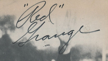 Red Grange Hof Autographed 8X10 B/W Magazine